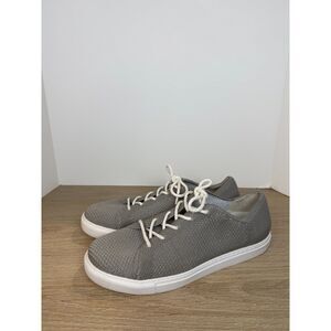 Nisolo Knit Lace-Up Sneakers Men’s Size 10 Gray Sustainable Low Top Casual